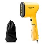 Rowenta DR2026 Pure Pop, Ferro da Stiro Verticale Portatile a Vapore, Utile per Stirare e Igienizzare i Tuoi Capi, con Sistema Reversibile, Riscaldamento Rapido, Potenza 1300W, Colore Giallo