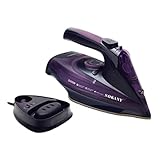 SOKANY AJ2085 Ferro da Stiro a Vapore Senza Filo Cordless Steam Iron, Riscaldamento Rapido, Piastra in Ceramica, Tutti i Tessuti, 2400 W, Cordless Lightweight Steam Dry Spray